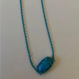 Kendra Scott necklace limited edition teal chain with turquoise stone